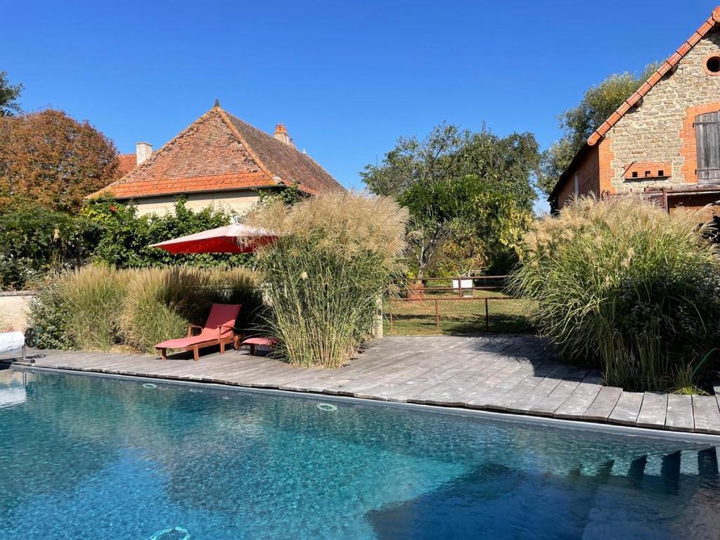 Bed and Breakfast Les Jardins Des Soussilanges Céron Exterior foto